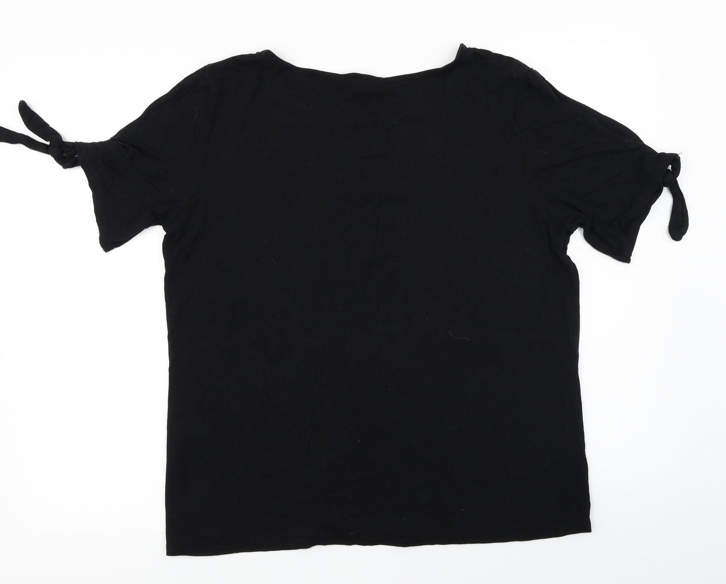 Womens UK Size 12 Dorothy Perkins Black Basic Blouse