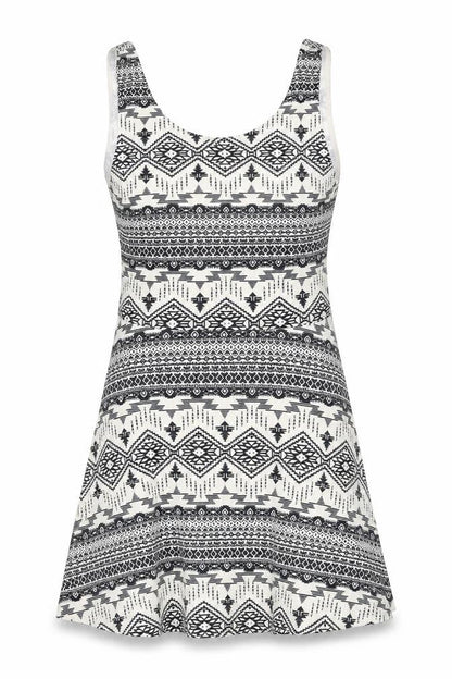 H&M Womens Ivory Herringbone  A-Line  Size 10
