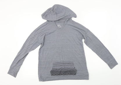 Justice  Womens Grey   Pullover Hoodie Size 14