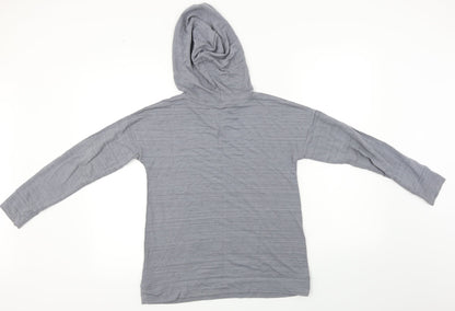 Justice  Womens Grey   Pullover Hoodie Size 14