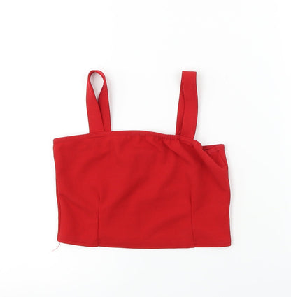 lx london Womens Red   Cropped T-Shirt Size 8