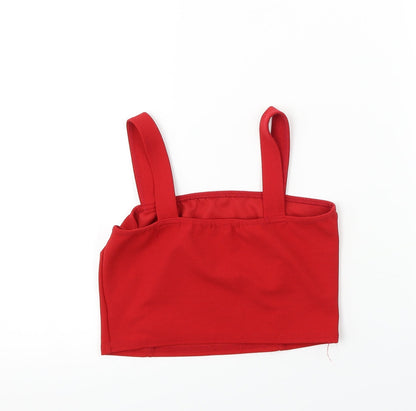 lx london Womens Red   Cropped T-Shirt Size 8