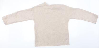 Zara Womens Beige   Pullover Jumper Size S