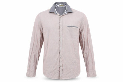 Mens UK Size M Atmosphere Red  Button-Up Long Sleeve Casual Shirt