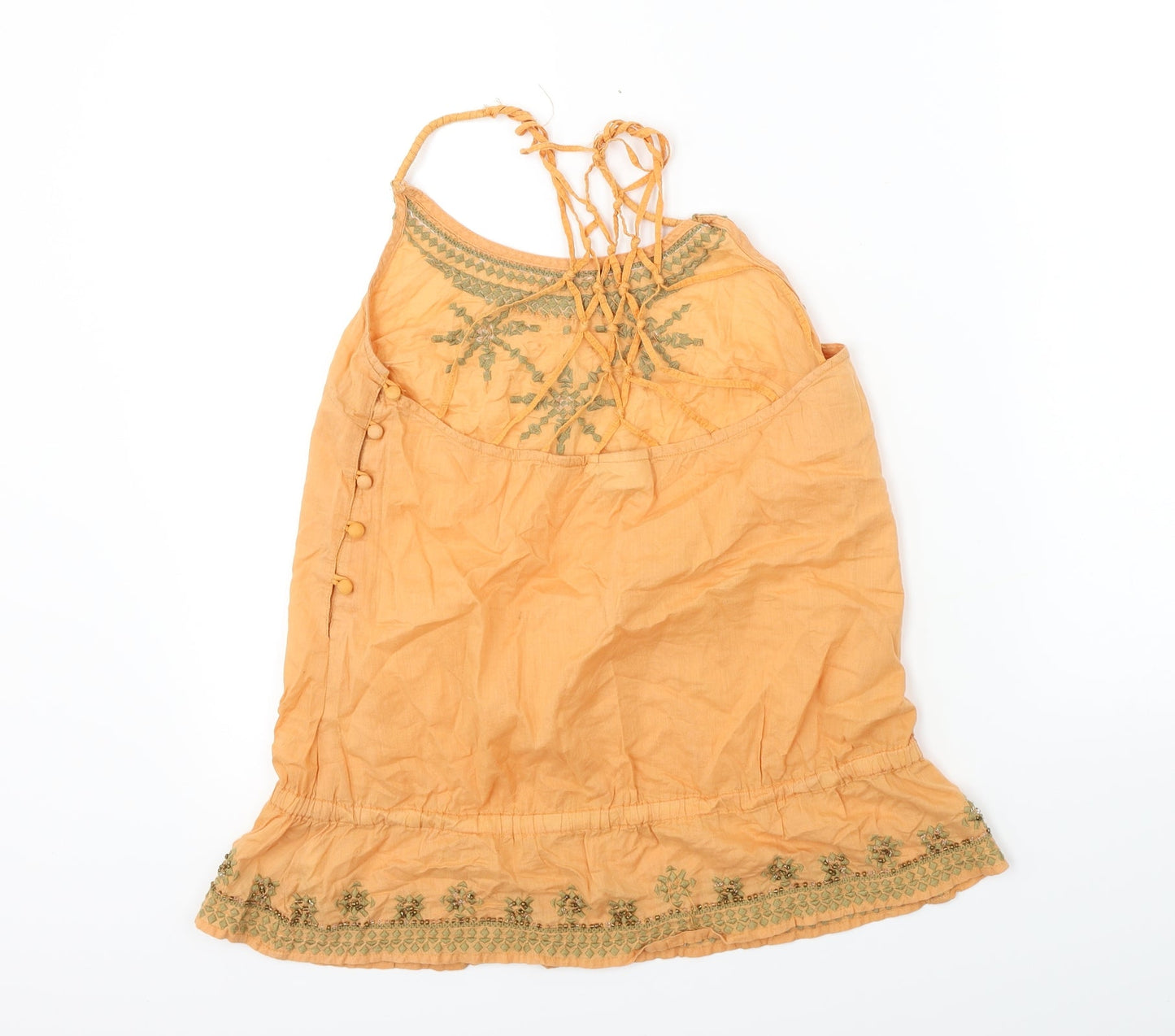 Womens UK Size 10 NEXT Orange Basic Blouse