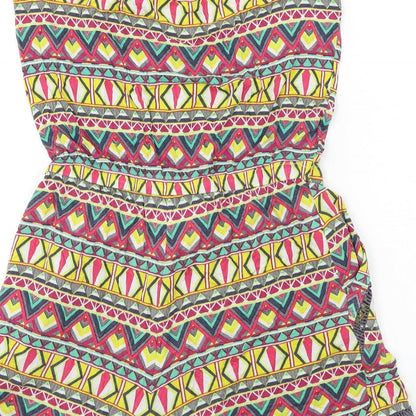 NEXT  Womens Red Herringbone  Jumpsuit One-Piece Size 10