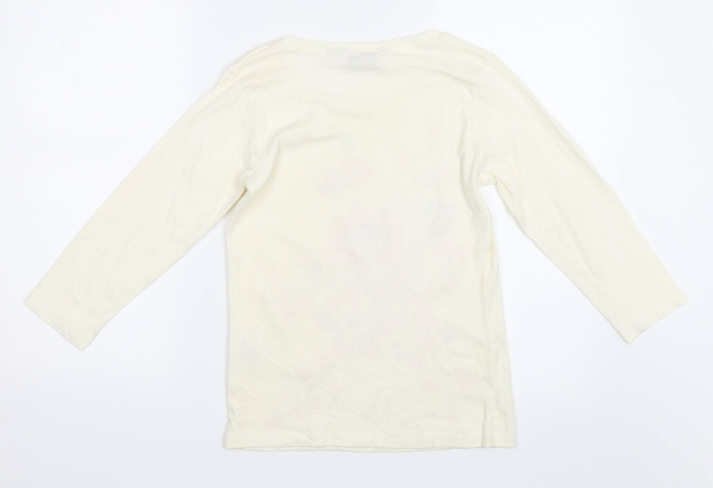 EWM Womens Ivory   Basic T-Shirt Size 10