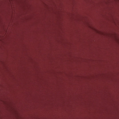 Preworn Boys Red   Basic T-Shirt Size 4 Years