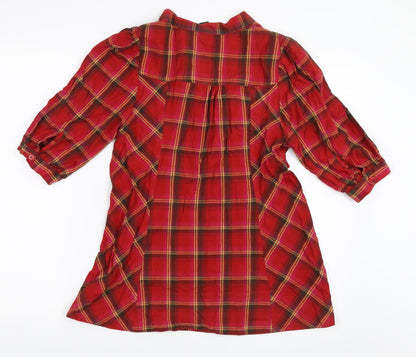 Womens UK Size 34 H&M Red Basic Blouse