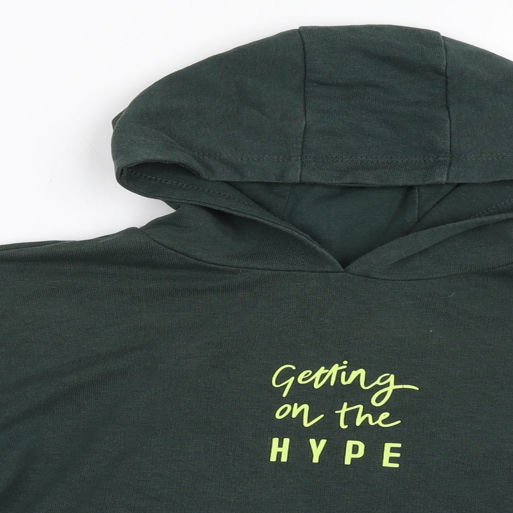 George Girls Green   Pullover Hoodie Size 5-6 Years