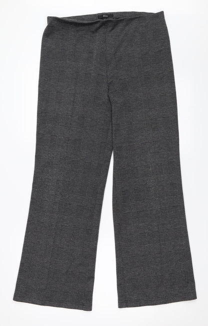 Womens UK Size 12 Marks and Spencer Regular Fit  Grey Trousers