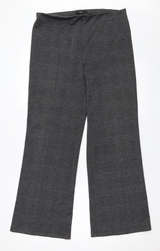 Womens UK Size 12 Marks and Spencer Regular Fit  Grey Trousers