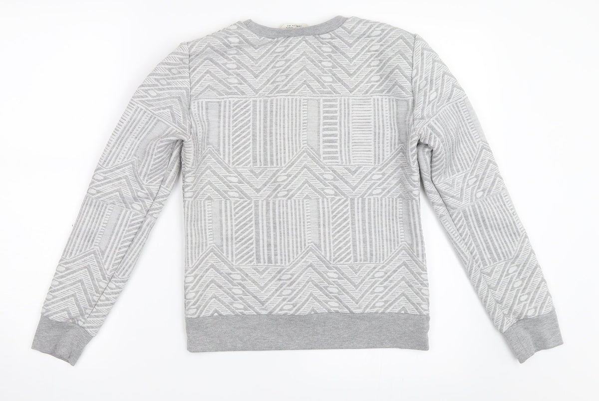Miss Selfridge Womens Grey   Pullover Sweatshirt Size 8