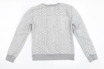 Miss Selfridge Womens Grey   Pullover Sweatshirt Size 8