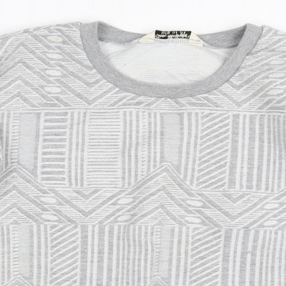 Miss Selfridge Womens Grey   Pullover Sweatshirt Size 8