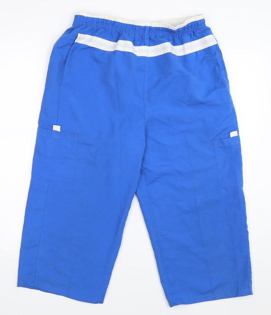 Bulldozer Mens Blue   Cropped Trousers Size M