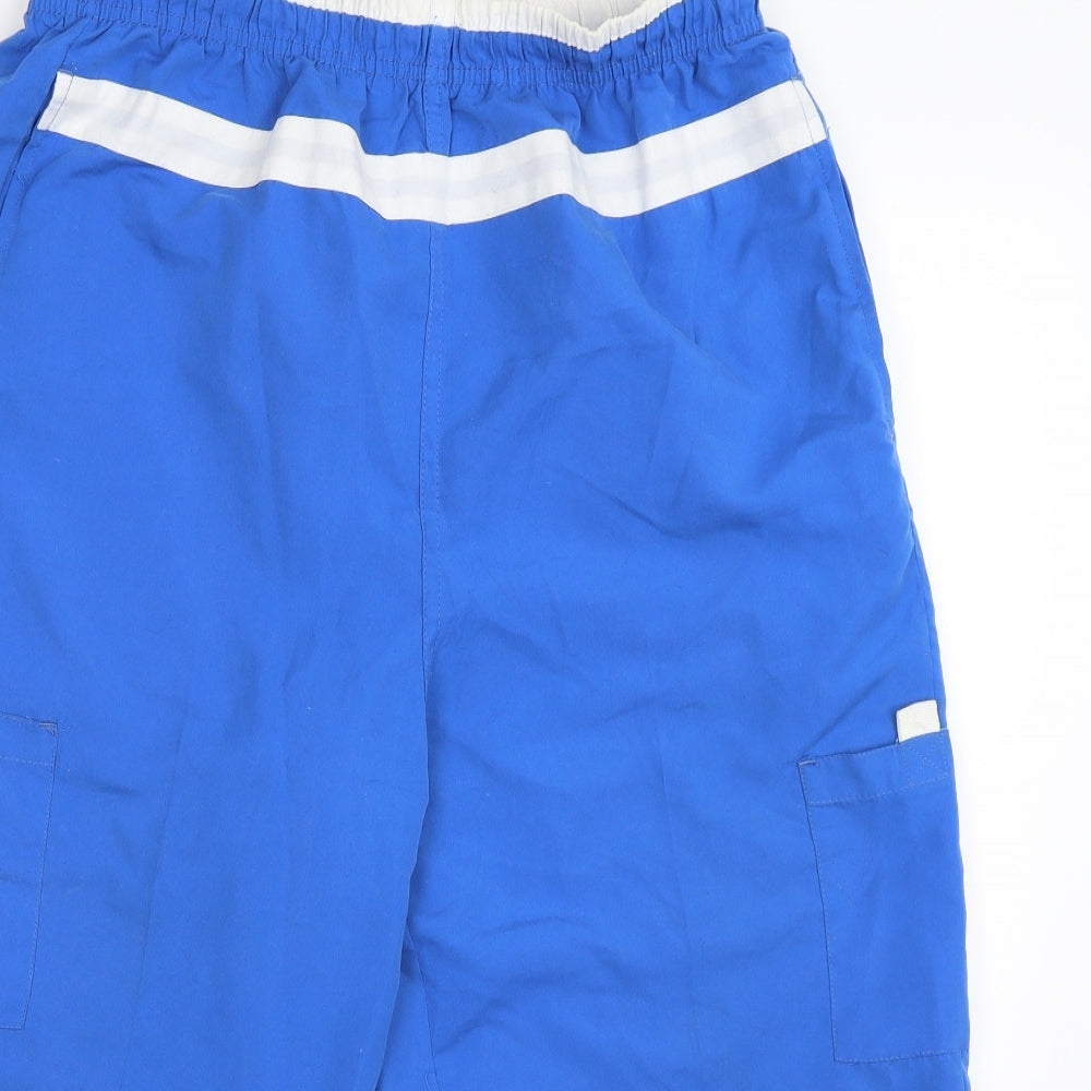 Bulldozer Mens Blue   Cropped Trousers Size M