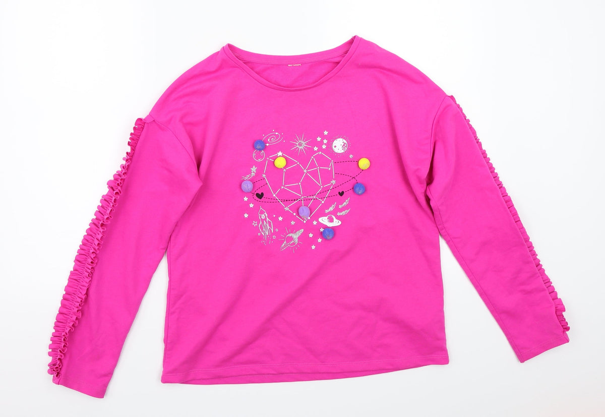 Tu Girls Pink   Basic T-Shirt Size 14 Years