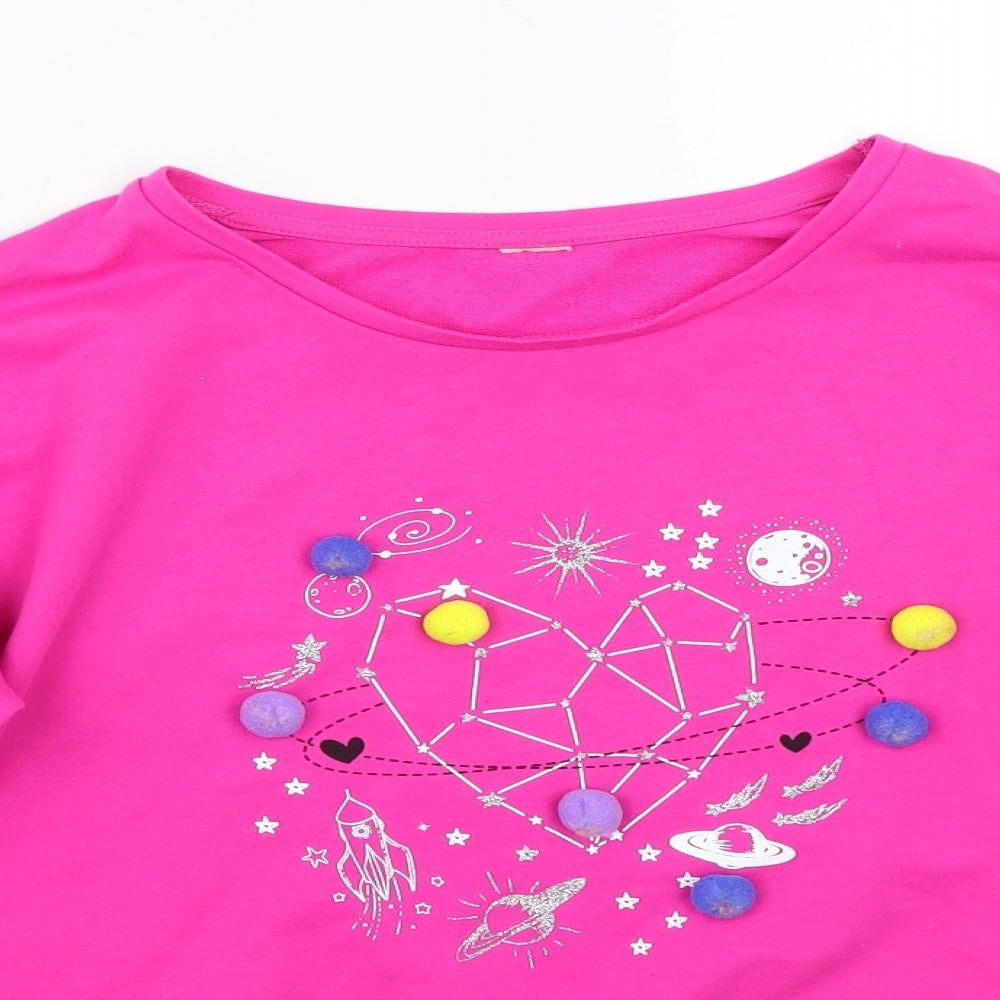 Tu Girls Pink   Basic T-Shirt Size 14 Years