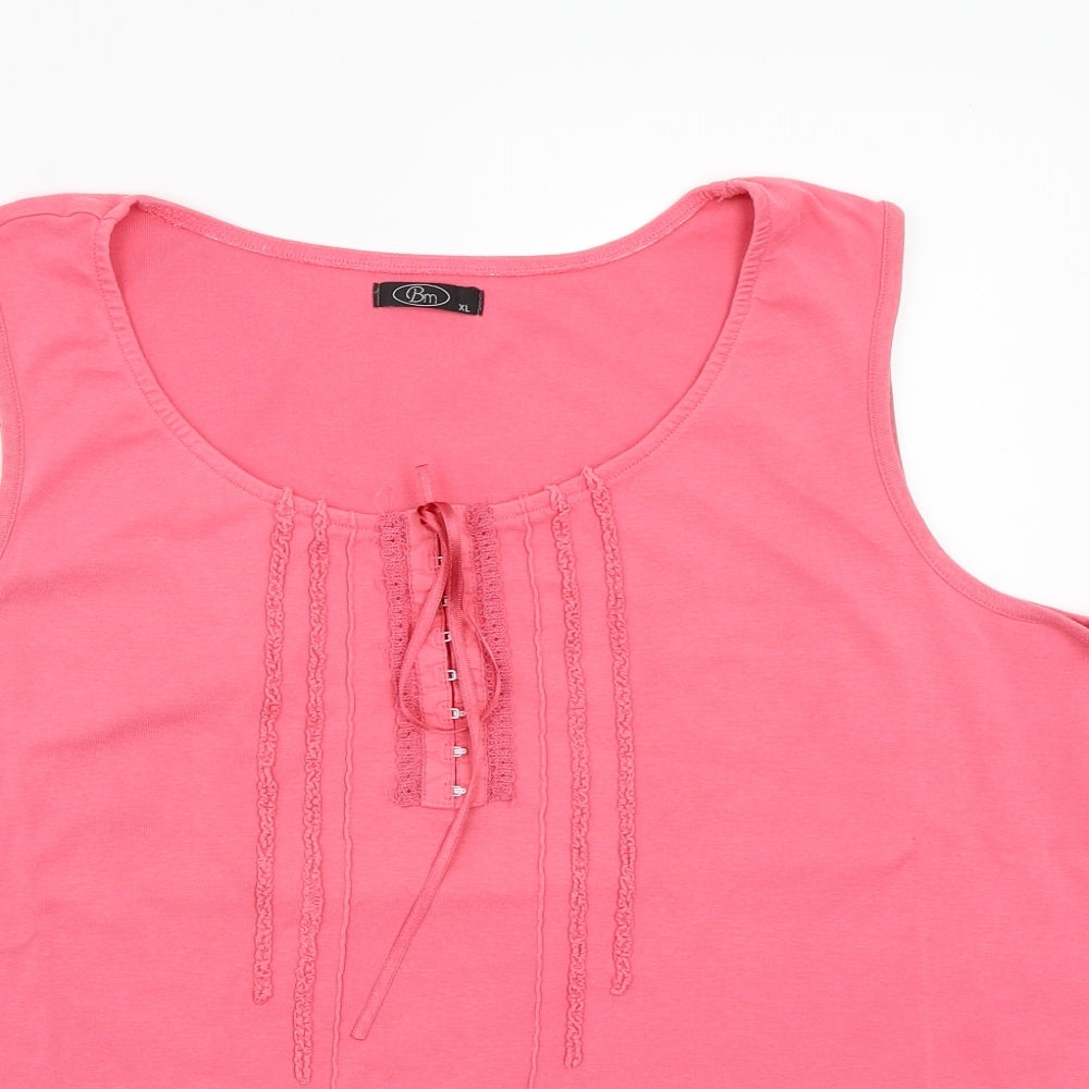 BM Womens Pink   Basic T-Shirt Size XL