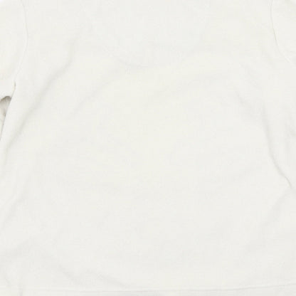 TU Womens White  Rayon Pullover Jumper Size 10