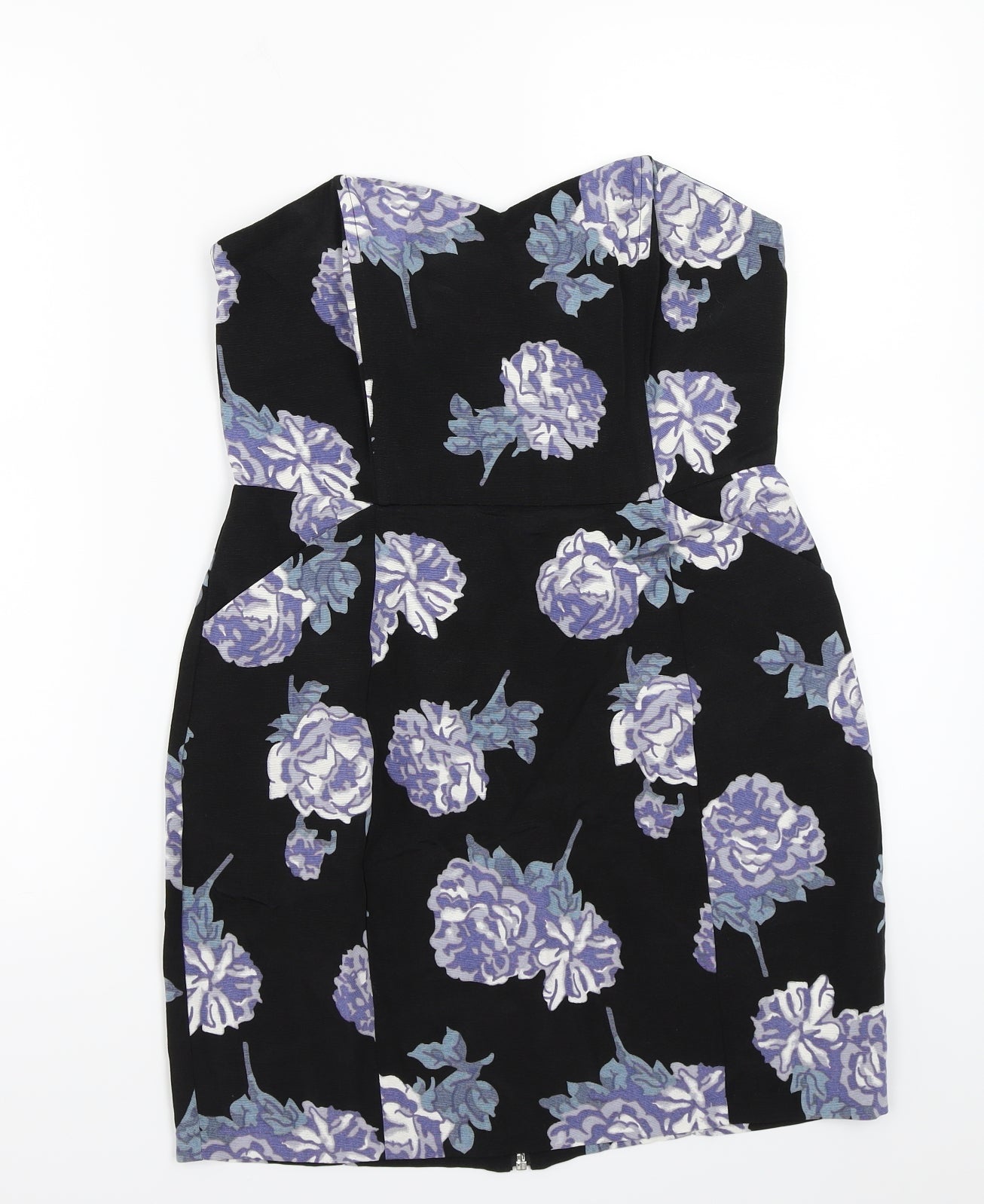 Pine & needles Womens Black Floral  A-Line  Size M