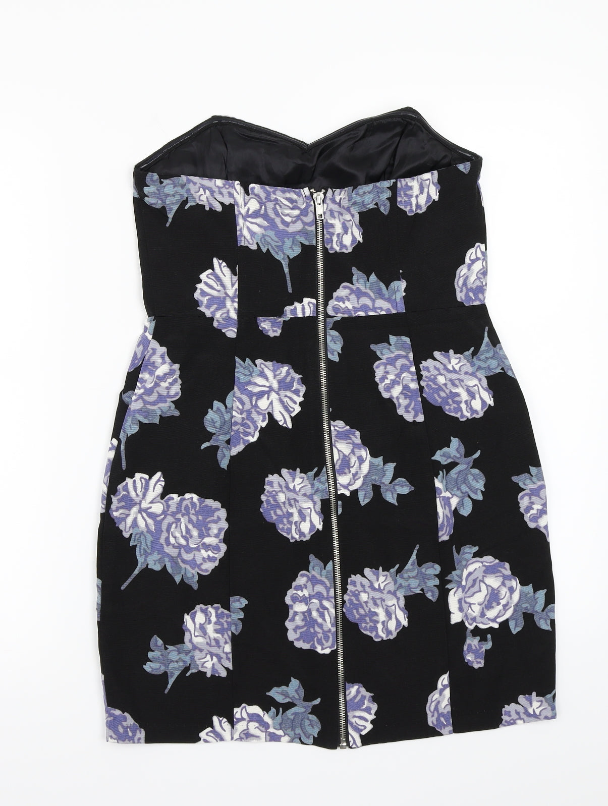 Pine & needles Womens Black Floral  A-Line  Size M