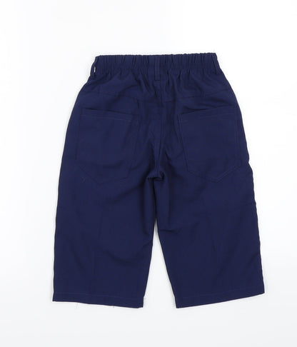 L&Q Boys Blue   Capri Trousers Size 8 Years