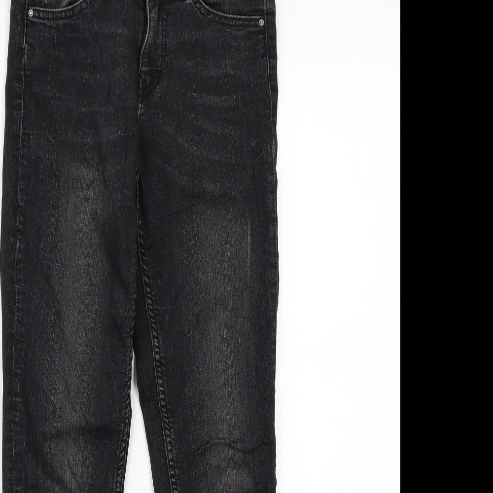 Womens UK Size 4 H&M Regular Fit Skinny Black Jeans