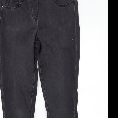 George Womens Grey   Skinny Jeans Size 12 L27 in