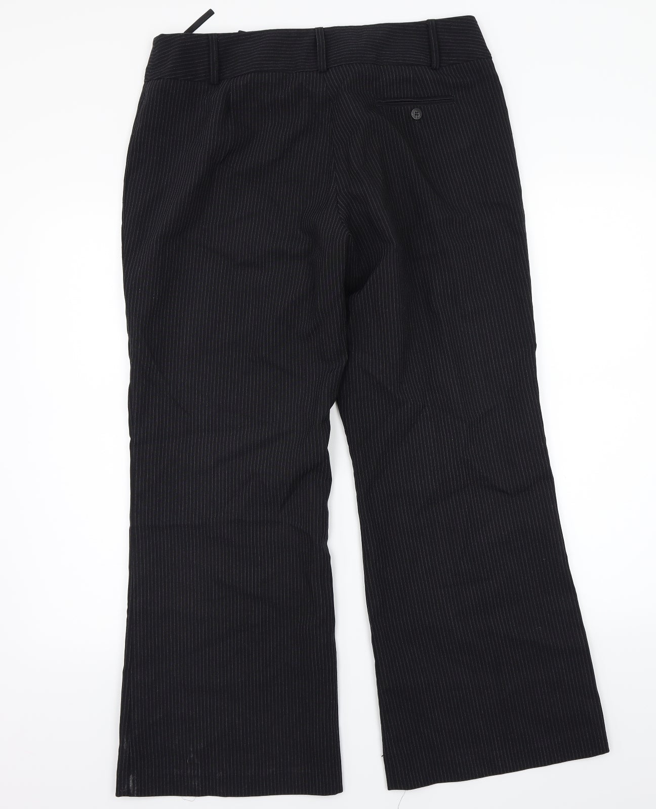 F&F Womens Black Striped  Trousers  Size 14 L29 in