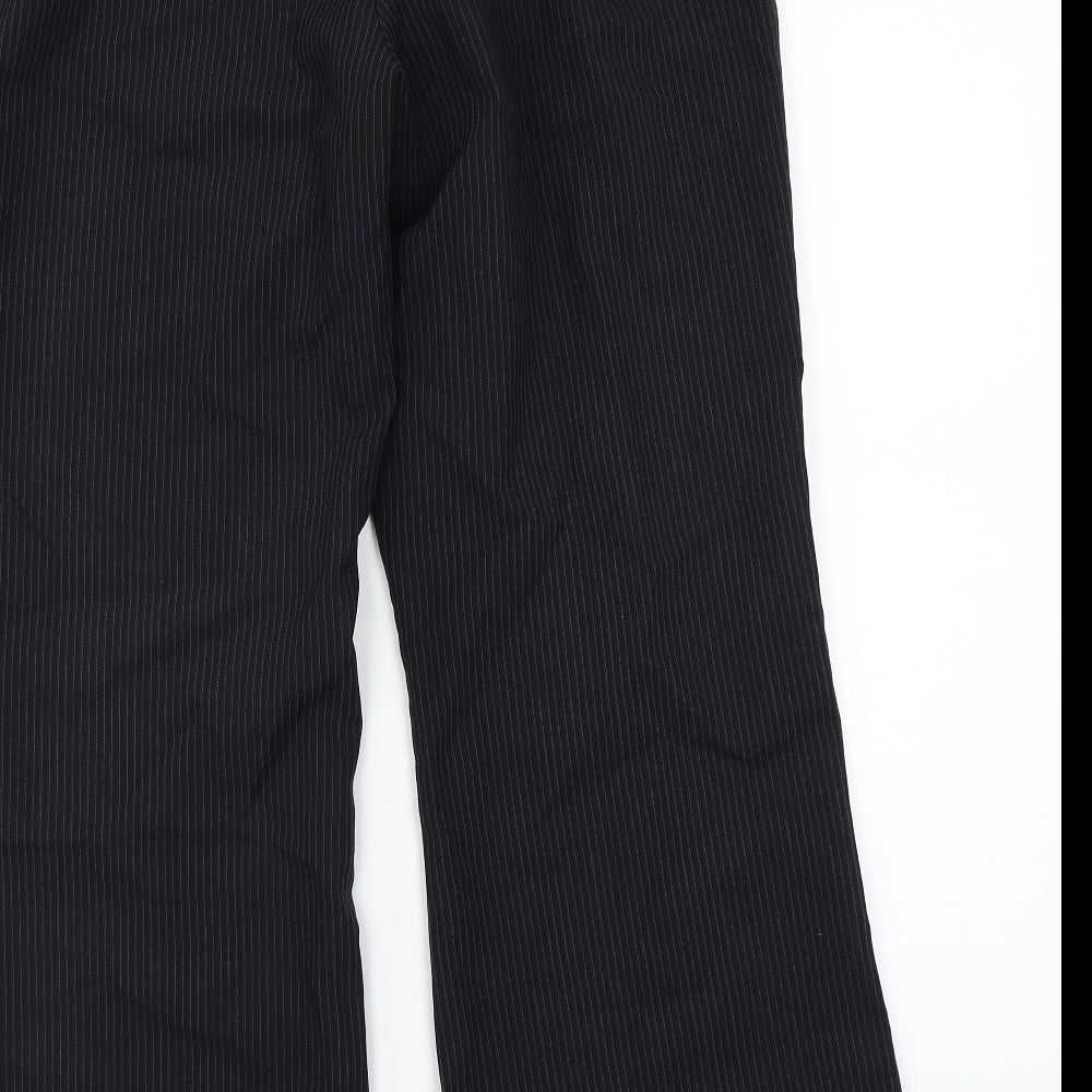 F&F Womens Black Striped  Trousers  Size 14 L29 in