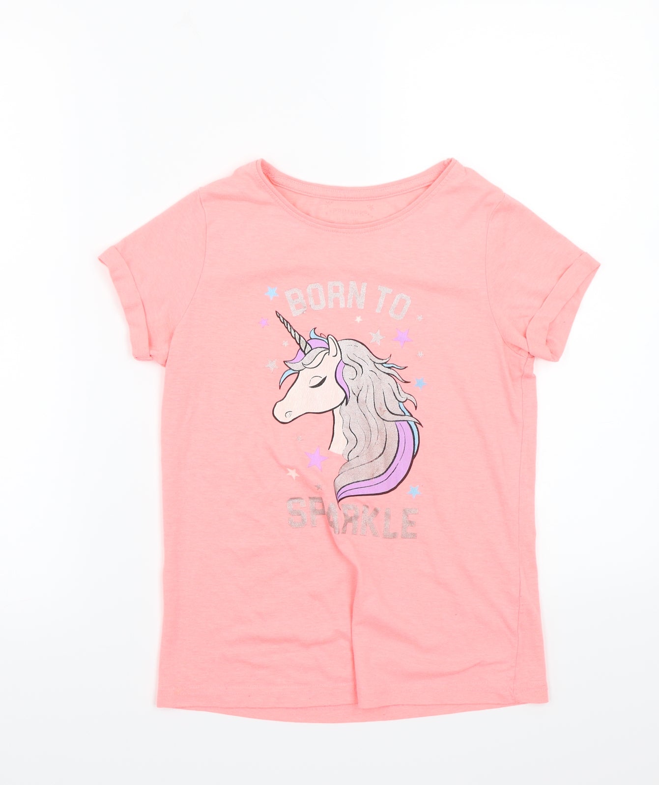 Primark Girls Pink   Basic T-Shirt Size 10-11 Years