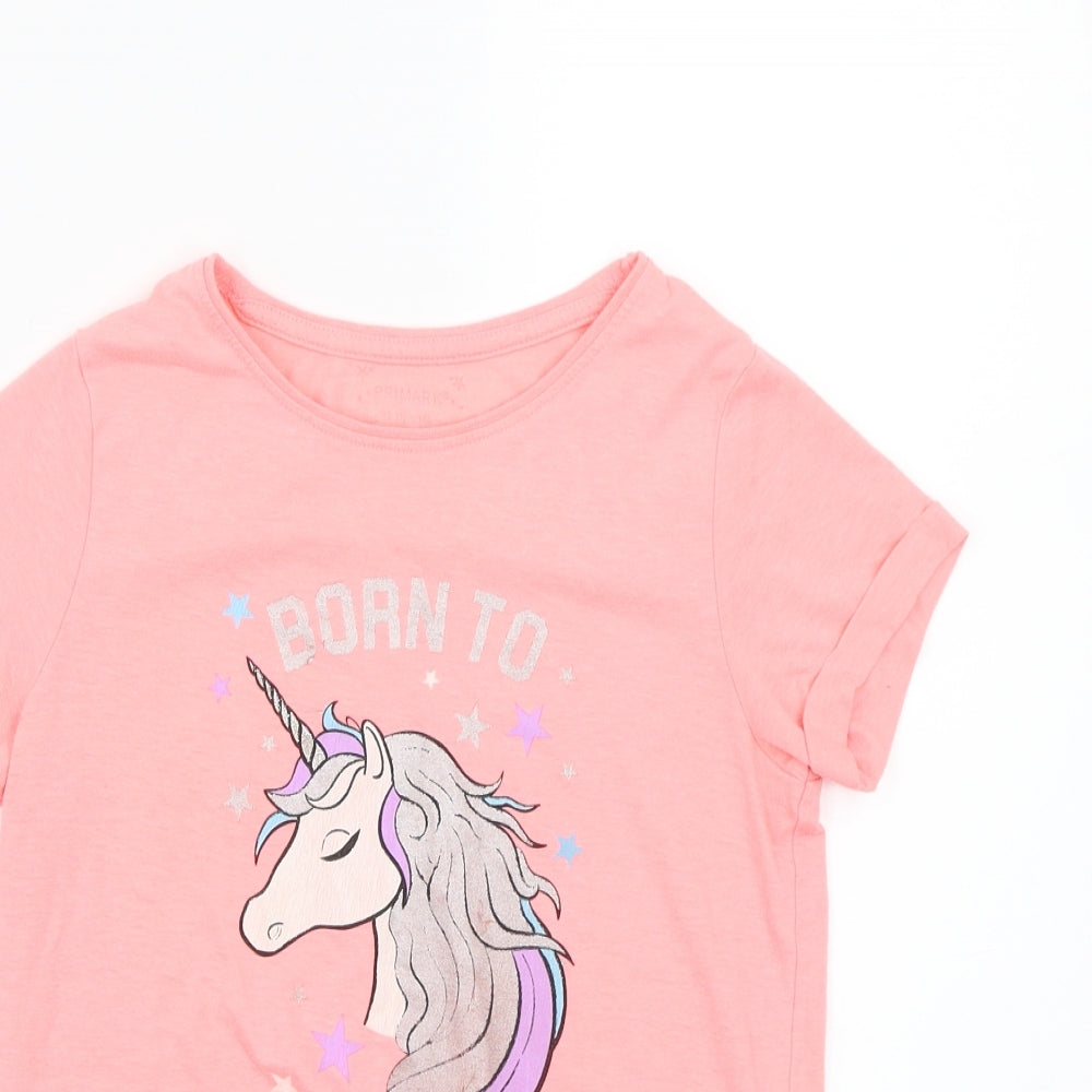 Primark Girls Pink   Basic T-Shirt Size 10-11 Years