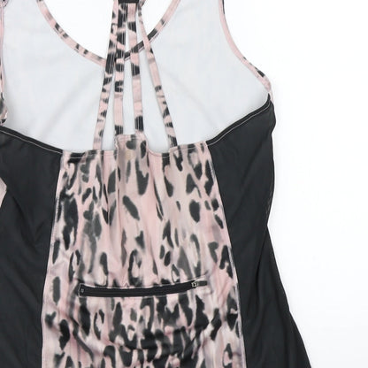 Womens UK Size L NINE Pink Basic T-Shirt