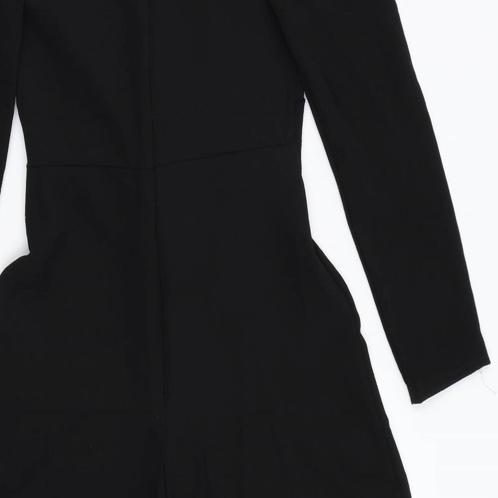 Boohoo Womens Black   Playsuit One-Piece Size 6