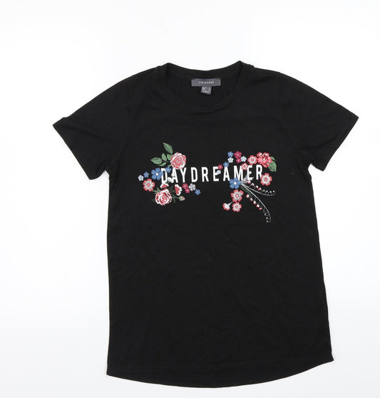 Primark Womens Black   Basic T-Shirt Size 4
