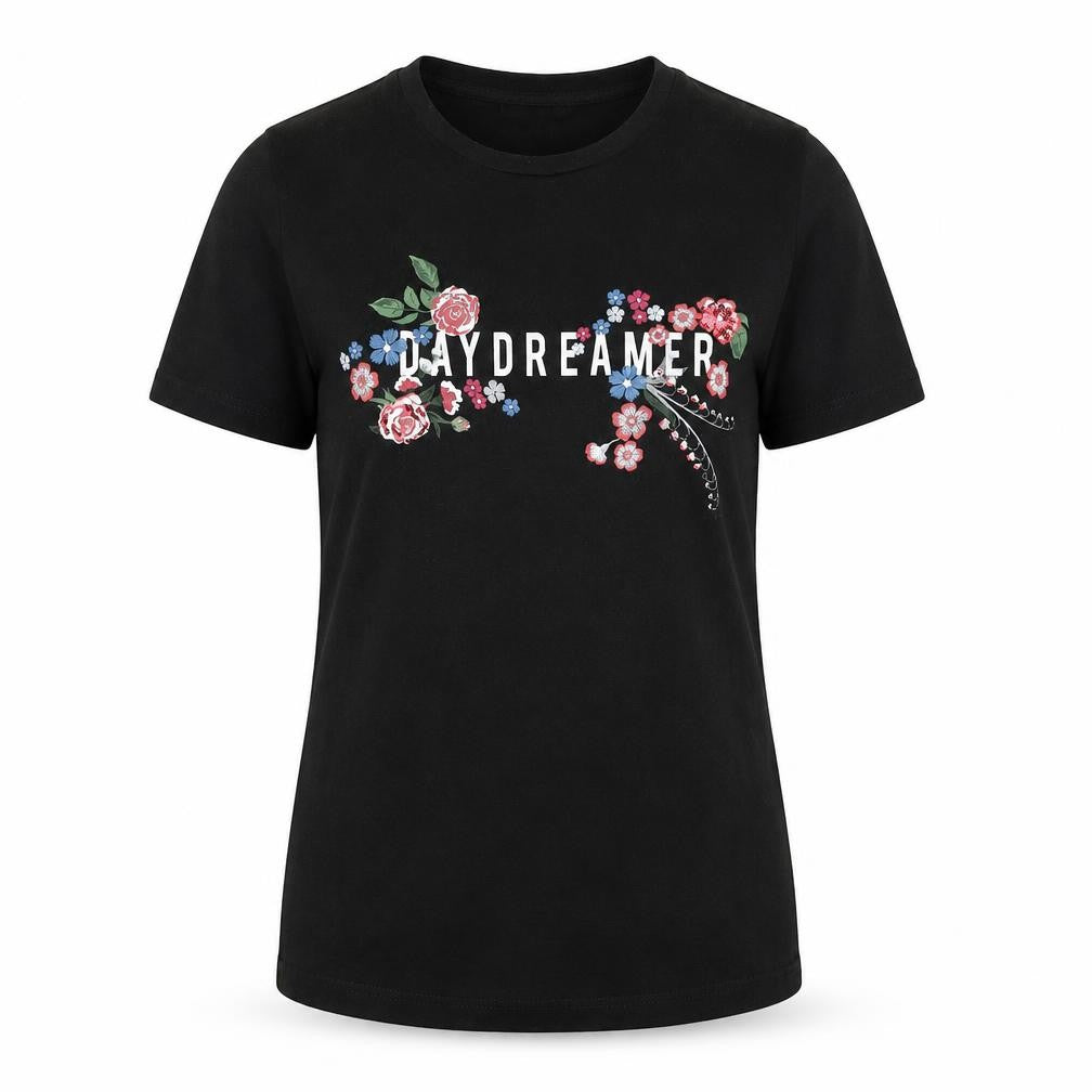 Womens UK Size 4 Primark Black Basic T-Shirt