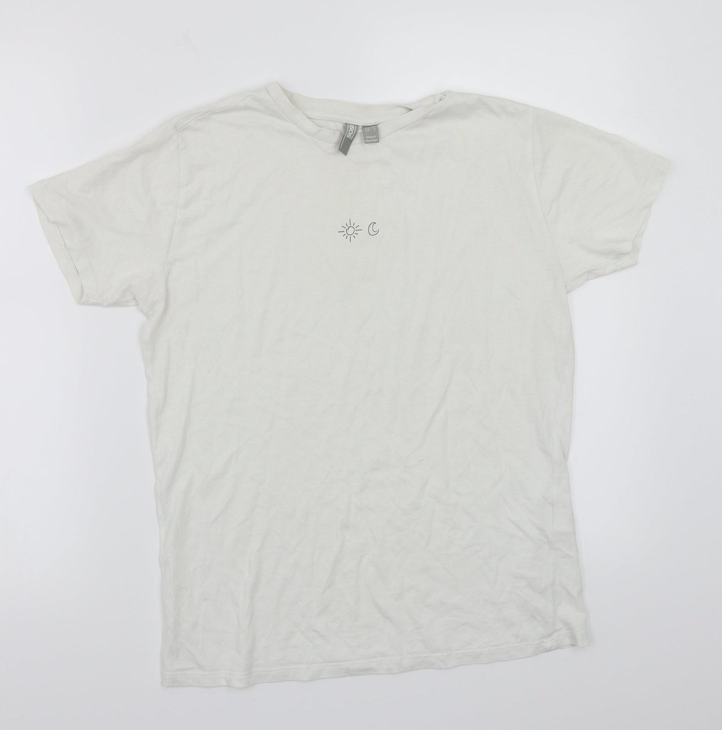 Womens UK Size 6 ASOS White Basic T-Shirt