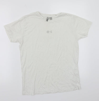 Womens UK Size 6 ASOS White Basic T-Shirt