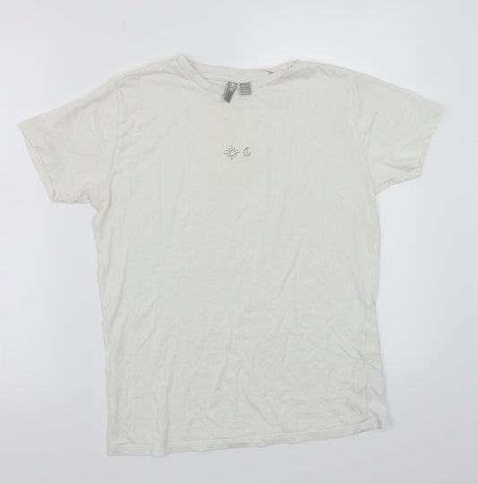 Womens UK Size 6 ASOS White Basic T-Shirt