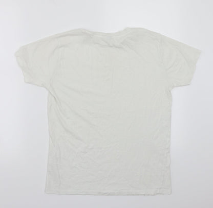 Womens UK Size 6 ASOS White Basic T-Shirt