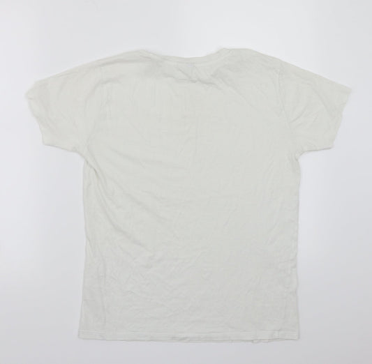 Womens UK Size 6 ASOS White Basic T-Shirt