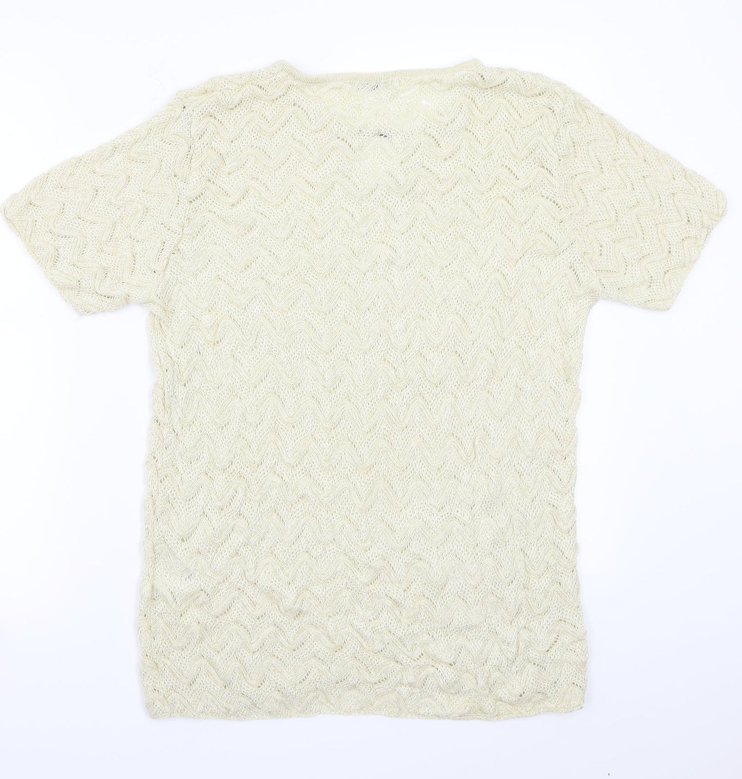 Womens UK Size M Damart Beige Basic T-Shirt