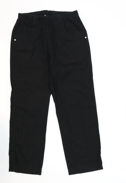 Womens UK Size L Signature Regular Fit  Blue Trousers