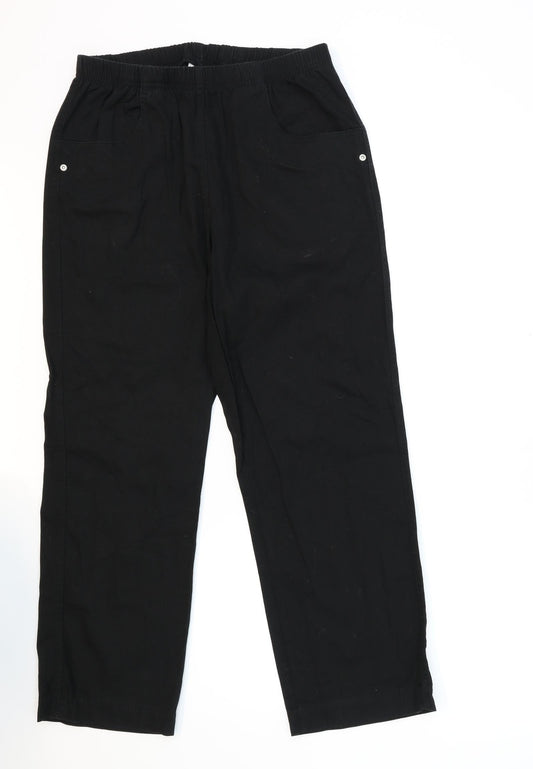 Womens UK Size L Signature Regular Fit  Blue Trousers