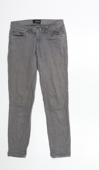 Womens UK Size 6 RESERVED Regular Fit Skinny Grey Jeans