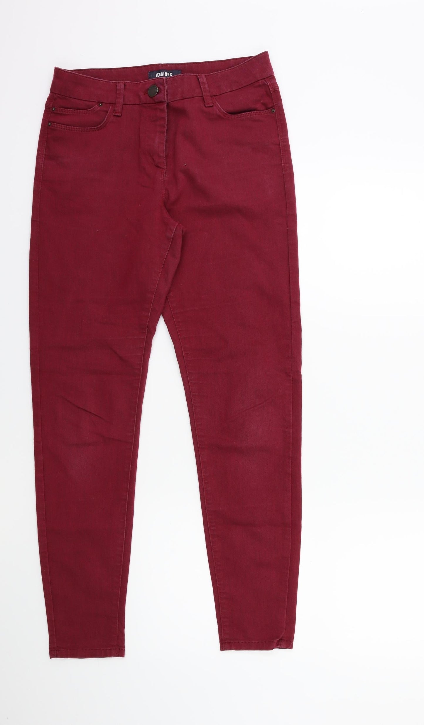 Womens UK Size 10 Marks and Spencer Regular Fit Skinny Red Jeans