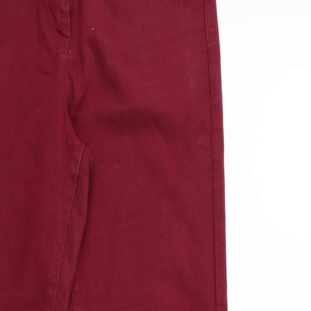 Womens UK Size 10 Marks and Spencer Regular Fit Skinny Red Jeans