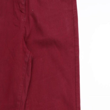 Womens UK Size 10 Marks and Spencer Regular Fit Skinny Red Jeans